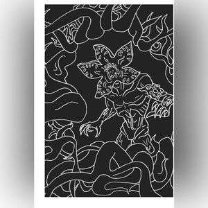 Stranger Things Demogorgon 6x9 upside down journal